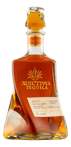 Tequila Adictivo Añejo 100% Agave 1750 Ml