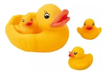 Comprar Patitos De Goma C\u002F Chifle X4 Familia Patos P\u002F El Agua Bañera
