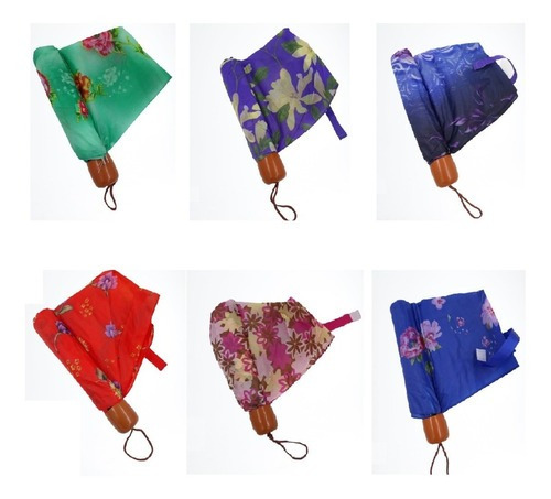 Sombrinha Para Bolsa 8 Varetas Coloridas Ótima Qualidade Cor Sortido Desenho do tecido Sortido