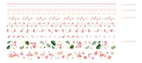 Washi Tape Set De 10 Cintas Decorativas Diseños Scrapbooking