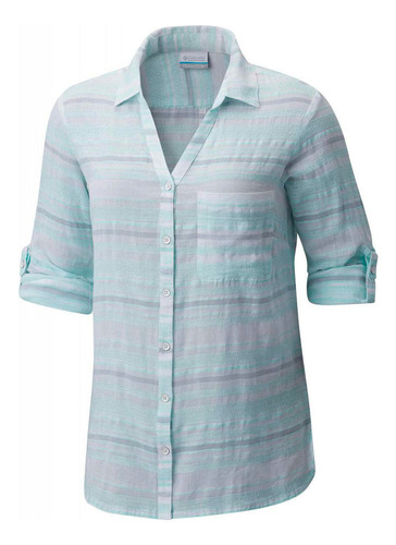 Camisa Columbia Early Tide Mangas Largas Casual Mujer (wind)