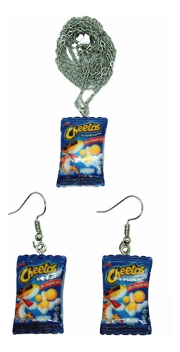 Aretes Con Dije De Snacks Cheetos Takis Chips Fritos Regalo