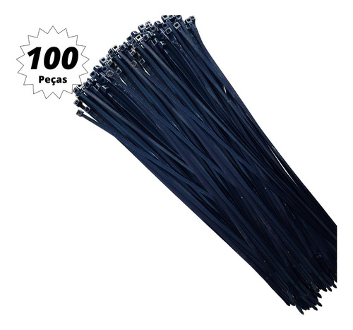 Abraçadeira Nylon Enforca Gato 3,6x300mm Preta 100 Un Ciser