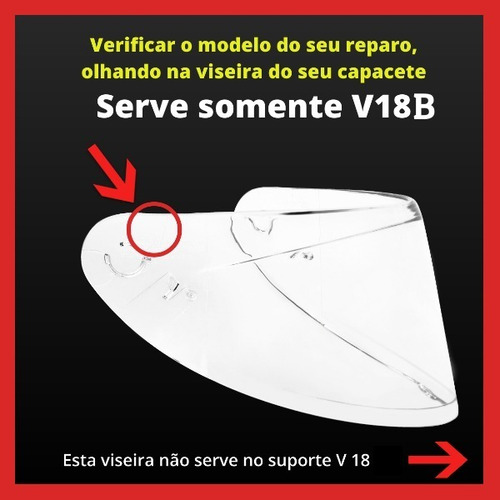 Imagem 2 de 3 de Viseira V-18b Para Capacete Axxis Eagle Ou Draken V18b Cores