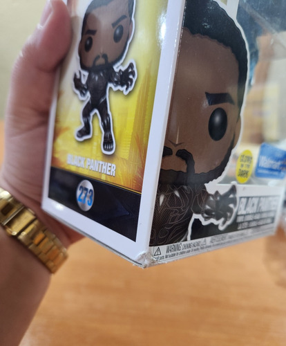 Funko Pop Black Panther # 273 Glows Exclusivo Detalle Caja (Usado)
