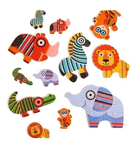 Imagen 2 de 3 de Mi Primer Puzzle (animales) - Mideer - Rompecabezas