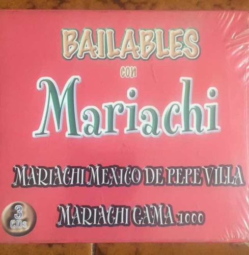 Bailables Con Mariachi 3 Cds Originales Lote