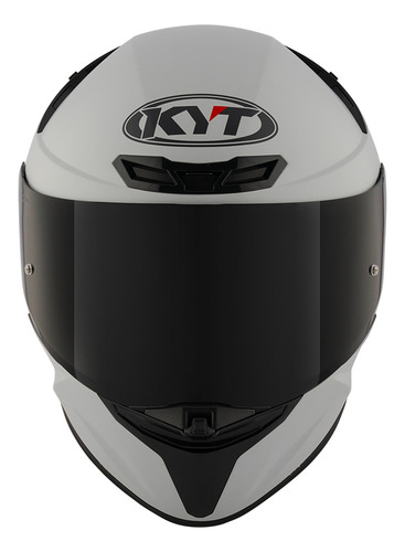 Capacete Kyt Tt Revo Fecho Duplo D Plain Asp Grey Off White