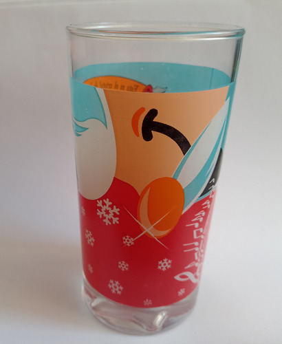 Vaso Coca Cola Navidad Christmas Cristal Santa Original Translúcido