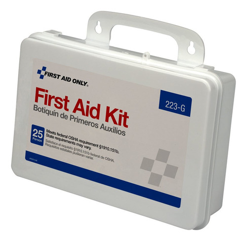 Primeros Auxilios Sólo 223-g 25-person Kit De Zipqe