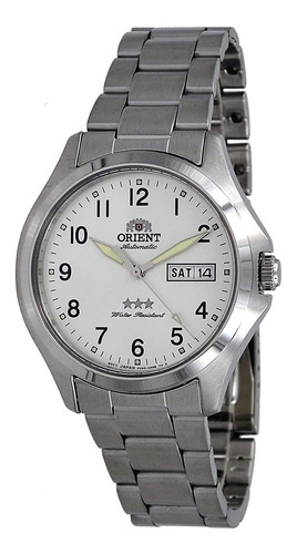 Reloj Hombre Orient Ra-ab0f15s Automátic Pulso Plateado Just