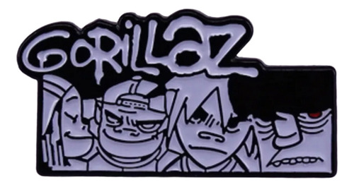 Gorillaz - Pin Medalla Rock Boton Gotico Metal Emo 01