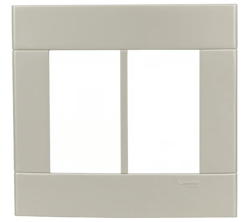 Placa 4x4 Prata 6 Modulos Decor Schneider 