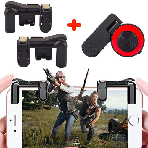 2 Gatillos L1r1 Triggers + Joystick Android Ios Pubg Botones