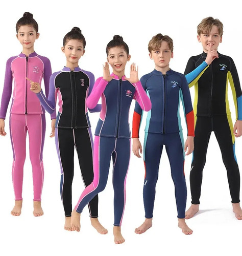 Traje De Baño Para Niños, Cálido, Mezcla Fibras Químicas, Di