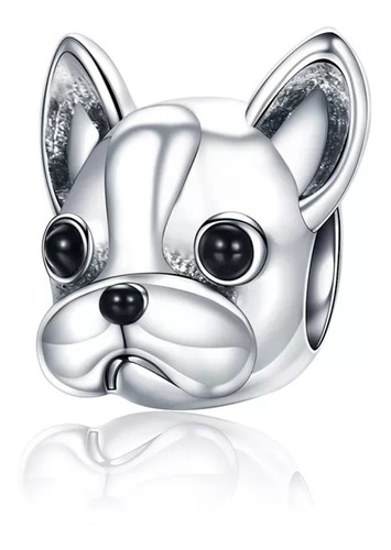 Charm Perro Bulldog Plata 925 Joyas Mujer