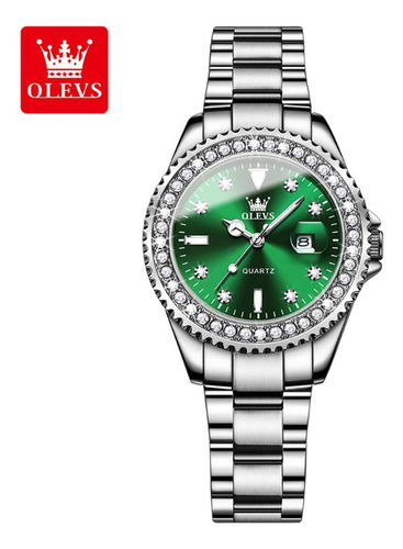 Relojes De Lujo Con Diamantes Luminosos Para Mujer, De Olevs