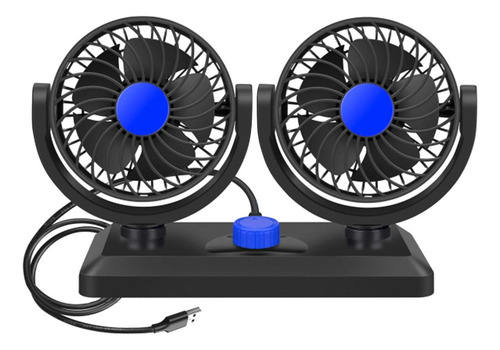 Ventilador Plegable De Doble Cabeza Para Automóvil, 5v