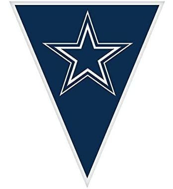Amscan Dallas Cowboys Banner, 1 Pc, 12, Blue