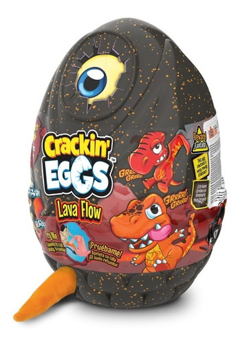 Huevo Crackin Eggs Jurassic Friends Peluche Dyno Lava Flow