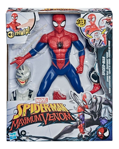 Figura Spiderman Maximum Venom 3 En 1 Con Sonidos Y Lanzador | Cuotas sin  interés