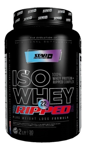 Proteína Iso Whey Ripped Star Nutrition 1 Kg Quemador Cla