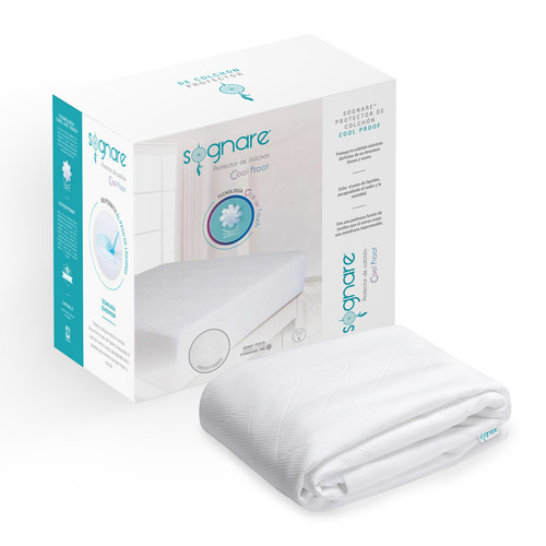 Sognare cool proof protector colchón tamaño matrimonial tecnología impermeable y lavable