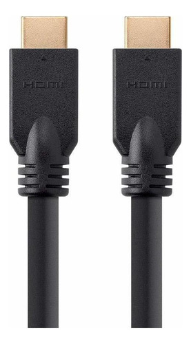 Cable Hdmi De Alta Velocidad Monoprice - 20 Pies - Negro | Sin Logotipo, 4k @ 60hz, Hdr, 18gbps, Yuv 4: 4: 4, 24awg, Cl2