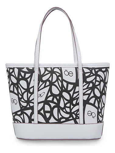 Bolsa Cloe Para Mujer Tote 2 En 1 Bolso Pouch Interno Color Blanco