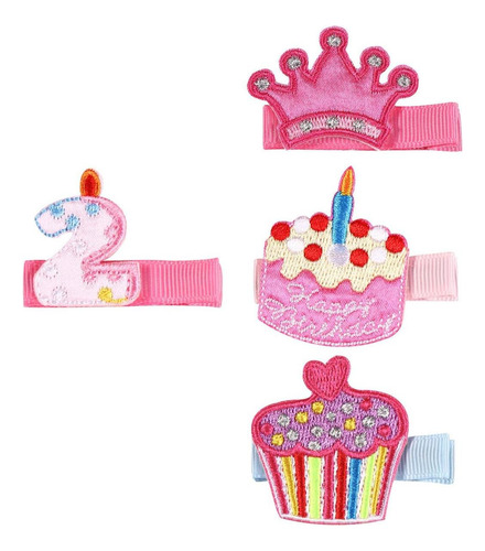 Clips De Cabello De Cumpleaños Para Bebés Pinchas De Cumplea