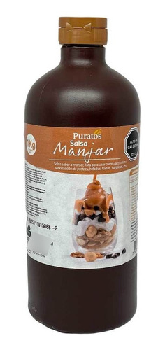 Salsa De Manjar Purato 1 Kilogramo, Reposteria, Helados