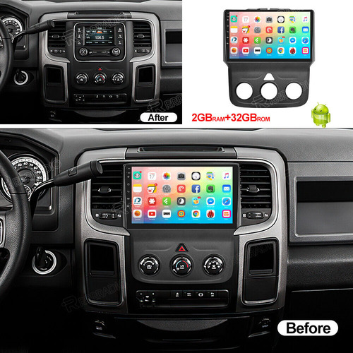 For 2013-2019 Dodge Ram 1500 2500 3500 9  Android 12 Car Aad