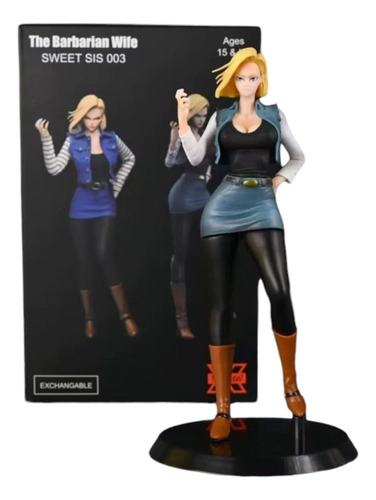 Figura Androide N18 20cm Xfaction Dragon Ball Z Importada