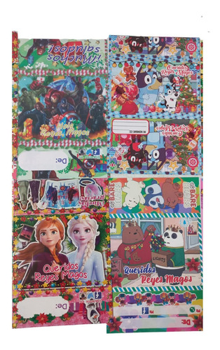 Paquete De Cartitas Para Reyes 100 Pzs