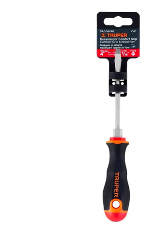 Imagen 2 de 10 de Destornillador Plano Chato Mango Comfort Grip 3/16¨x4¨