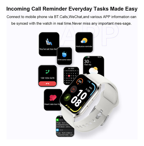 Lk Reloj Inteligente Call Waterproof Fitness Para Ios