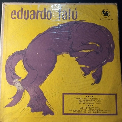 Eduardo Falu. Sello Tk Ld 55  051.disco De 10 Pulgadas. 