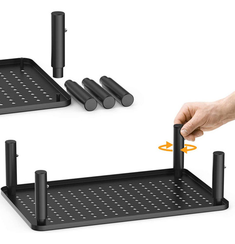 Suporte Compatível Com Monitor Com 3 Altura Ajustável Mesa