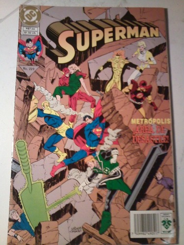 Superman Metropolis Area De Desastre Comic Historieta