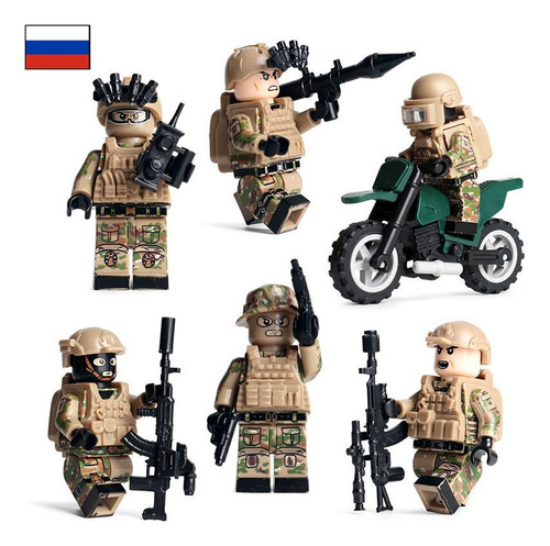 Fuerza Especiales Alfa Rusas Bloques Y Figuras Armar Juguete