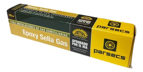 Sellador Parsecs Epoxy Sella Gas ocre 125mL