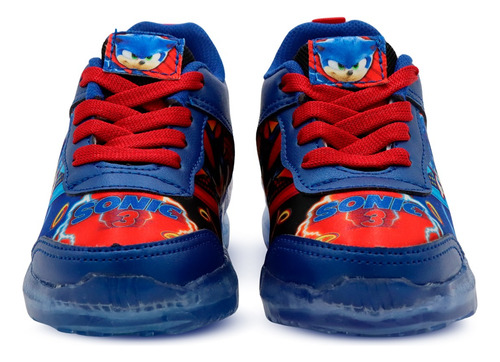 Tenis Little Kids Sonic Shadow Personaje Con Luces Para Niño