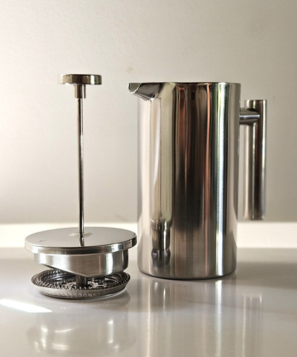 Cafetera Prensa Francesa 600ml Acero Inoxidable - Émbolo Acero Inoxidable