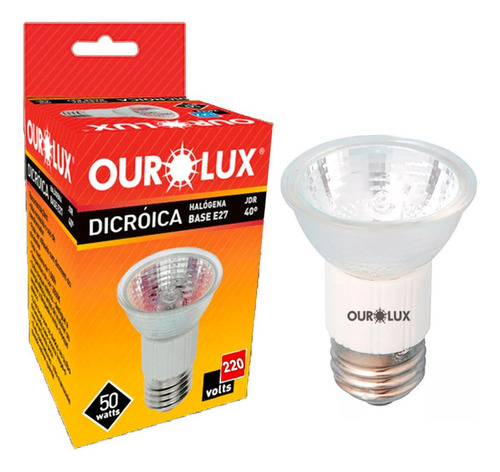 Lampada Dicroica Ourolux 50wx220v. 2800k E-27