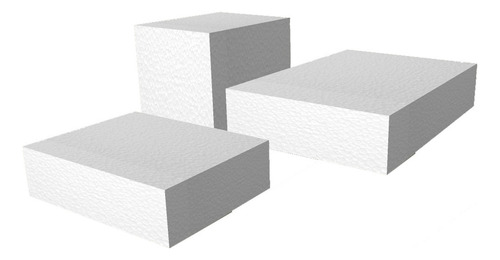 Pack X 5u Bloque Telgopor Eps 1x1m 500mm 15kg/m3