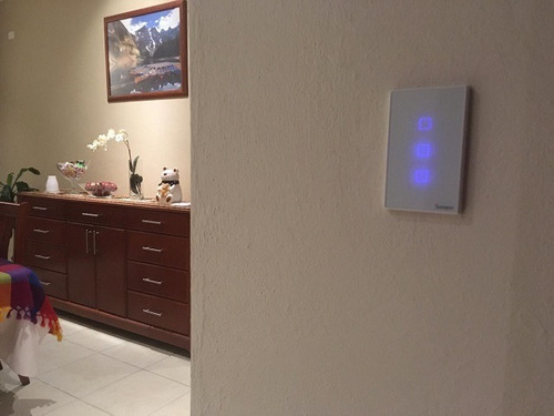 2pk Interruptor Luz Wifi Inteligente Alexa/google 3 Botones