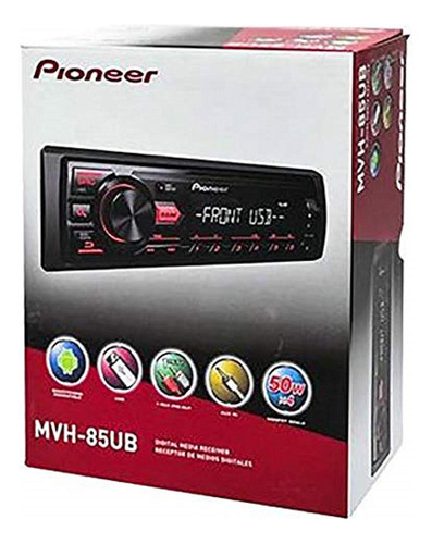 Xd Estereo Para Auto Con Usb/aux Pioneer Mvh-85ub