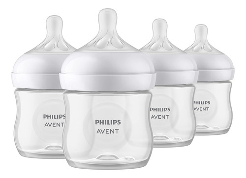 Kit 4 Biberón Philips Avent 4 Oz Natural Response Scy900/04