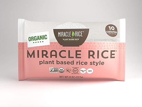 Milagro De Fideos Shirataki Orgánico Konjac Rice, Carbohidra