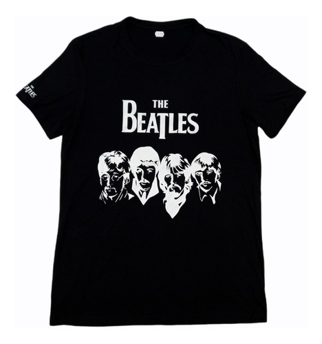 Camiseta Estampada The Beatles Bandas Algodon Peinado
